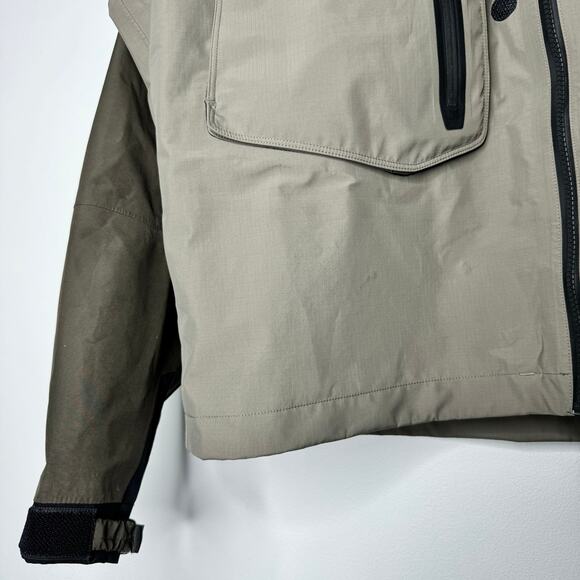 Simms G4 Pro Goretex Fly Fishing Wading Jacket Hooded Dark Green Size Large - Picture 5 of 14